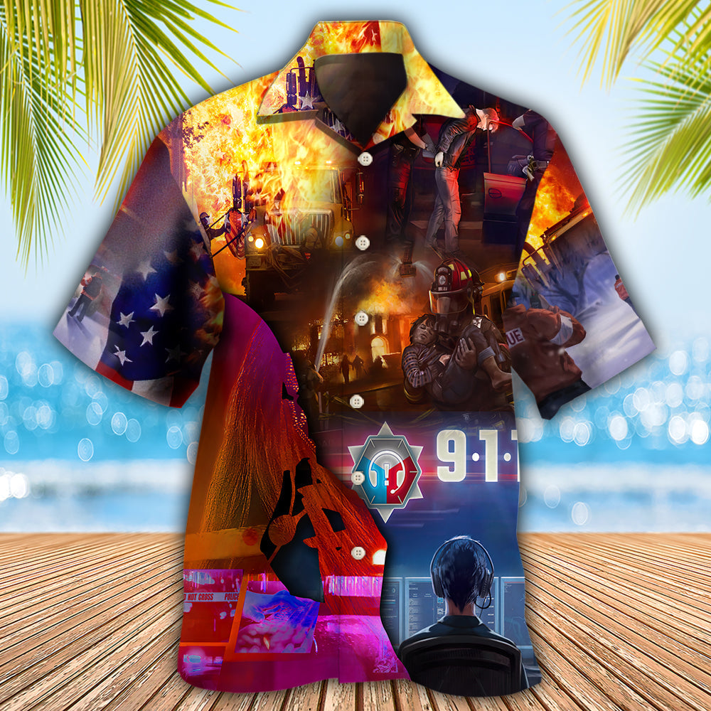 Firefighter 911 So Important - Hawaiian Shirt