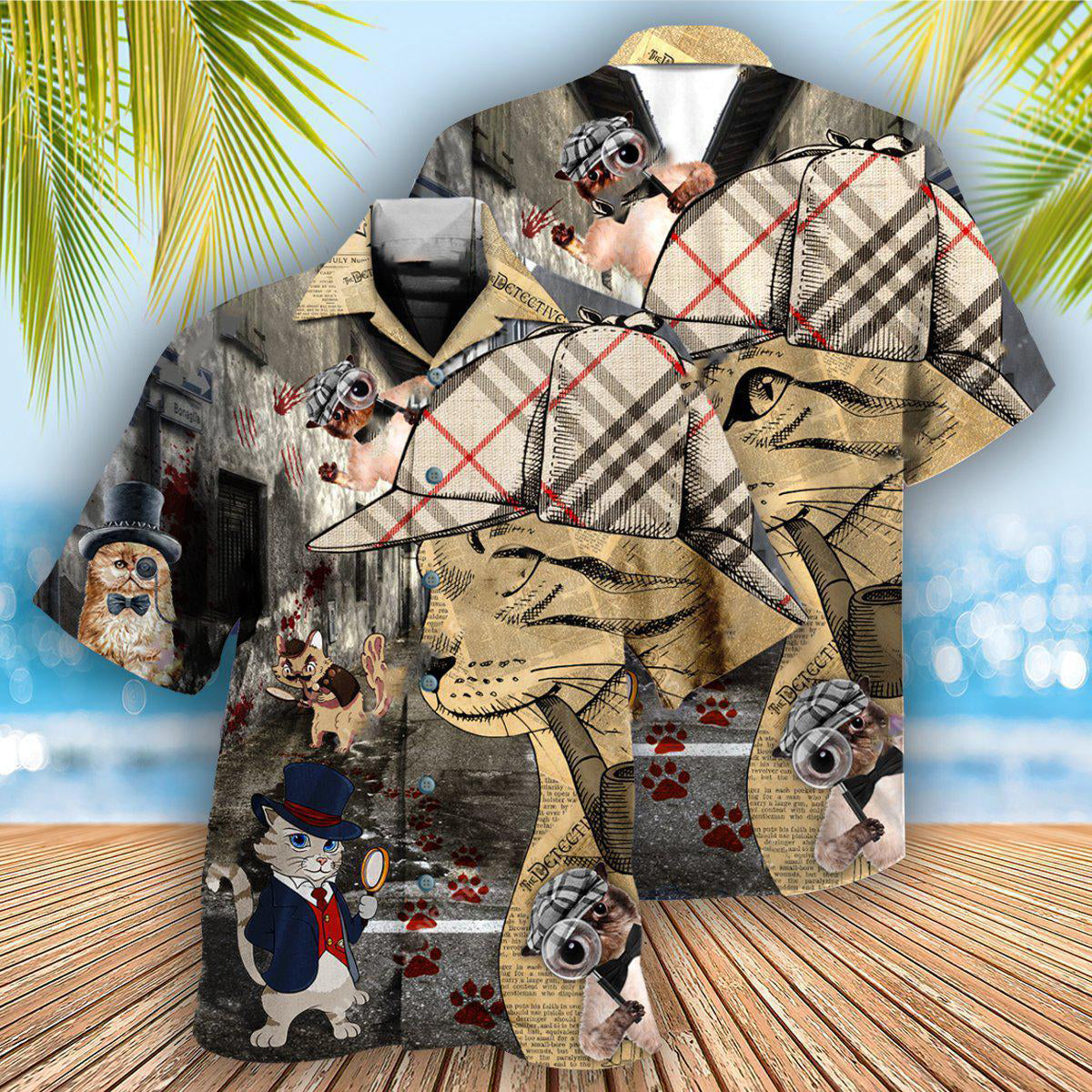 Cat Cool Master Detective - Hawaiian Shirt