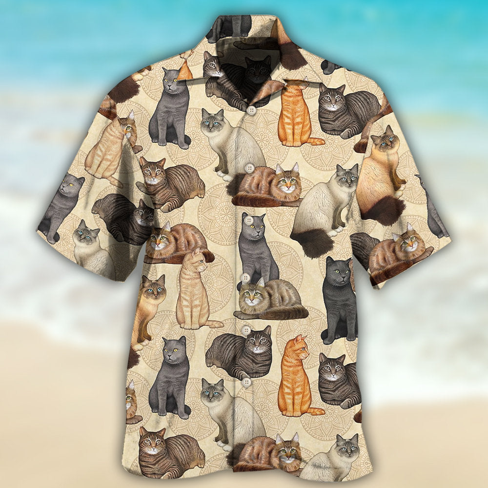 Cat Make Me Happy - Hawaiian Shirt