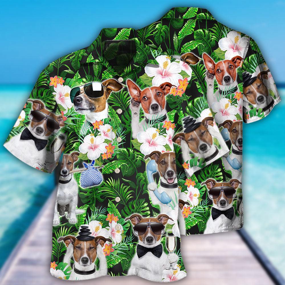 Rat Terrier Green Tropical Dog Lover - Hawaiian Shirt