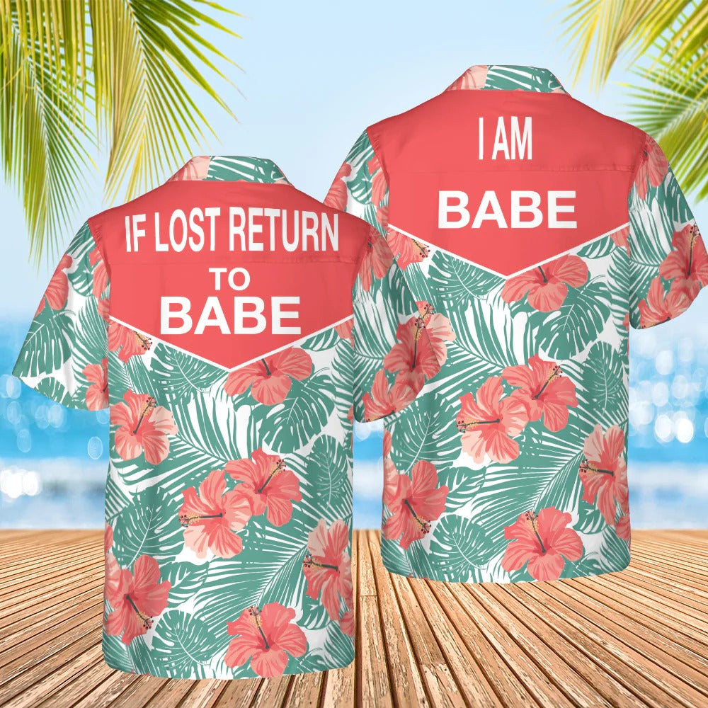 Couple If Lost Return To Babe Matching - Hawaiian Shirt